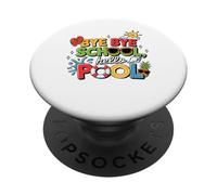 Bye Bye School Hello Pool Maglietta per bambini Ultimo PopSockets PopGrip Adesivo