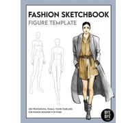 Bye Bye Studio Fashion Sketchbook Female Figure Template (Tascabile)