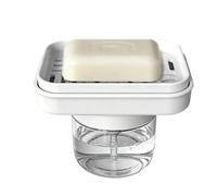 Byeaon Distributore Sapone | Pompa Liquida A Pressione,Dispenser Sapone Liquido Con Portaspugna,Per Dormitorio, Dispensa, Doccia, Piano Di Lavoro, Lavello, Bagno, Casa