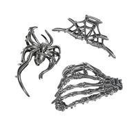 Byeaon Fermacapelli ad Artiglio per Halloween - Fermagli Decorativi per le Feste - 3 Pezzi Parrucchieri Portatili per Signore Ragazze Studentesse Appassionate Fitness Viaggio Scuola Concerto Danza