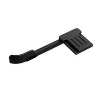 Byeaon Impugnatura per pollice in lega di alluminio con supporto per pollice, per fotocamera, cuscinetto in silicone antigraffio, nero/argento