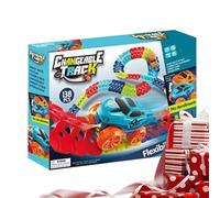 Byeaon Set Di Pista Per Auto Giocattolo - Veicolo Educativo Con LED,Auto Giocattolo Educativa | Per Bambini Soggiorno Camera da Studio Attività Familiare Favori di Feste Asilo Scuola Materna Centri