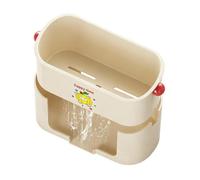 Byeaon Supporto per spugna per lavello da cucina, ad asciugatura rapida, autodrenante, staccabile, per piano di lavoro, lavello, sapone, scrubber per la pulizia dei , spazzola per