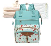 Byeaon Zaino impermeabile della borsa del pannolino della stampa della | Borsa da viaggio multifunzionale per maternità, grande capacità, per mamma e papà, passeggino