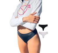 ByeByeToe Evita Cameltoe, Perizoma Brasiliano, Traspirante, Senza Cuciture, Stringa da Donna, Nero, 1 Pezzo, Dimensione XS