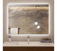 byecold Specchio per riscaldamento a infrarossi 450 W, montaggio a parete con LED