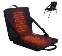 byepica Cuscino riscaldato portatile, pieghevole, alimentato tramite USB, sedile regolabile a 3 temperature, ideale per campeggio invernale, pesca, caccia