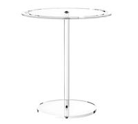byepica Espositore per occhiali da sole, girevole a 360°, supporto per occhiali da sole in acrilico, diametro 17,3 cm, altezza 21,1 cm, base 10 cm, organizer trasparente per occhiali da sole