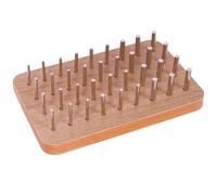 byepica Pegboard in legno per recupero dell'ictus, 36 aste in acciaio per coordinazione occhio-mano, miglioramento delle abilità motorie, ideale per riabilitazione e uso domestico