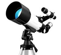 BYERZ Telescopi per principianti di astronomia, telescopio riflettore per bambini, ottica in vetro completamente rivestito, treppiede ad altezza regolabile, telescopi astronomici regali per studenti e