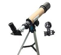 BYERZ Telescopio per adulti principianti bambini, apertura 50 mm 360 mm AZ telescopio rifrattore astronomico BAK4 prisma FMC telescopio per astronomia con adattatore per smartphone e treppiede per