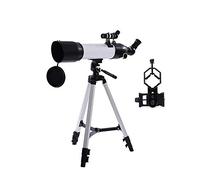 BYERZ Telescopio per adulti principianti bambini, apertura 80 mm 500 mm AZ telescopio rifrattore astronomico con adattatore per smartphone e treppiede BAK4 prisma FMC telescopio per astronomia Ob