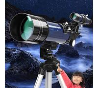 BYERZ Telescopio per bambini 70 mm Apeture Travel Telescope 400 mm AZ Mount, ottimo partner per osservare la luna e il pianeta, telescopio da viaggio portatile con zaino e treppiede per bambini e
