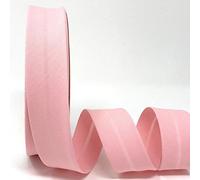 Byetsa - Nastro in sbieco in policotone, 30 mm, 25 m, colore: Rosa chiaro