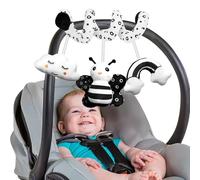 Byffoer Baby Spirale passeggino giocattolo per bambini, giocattolo per bambini, 0-6 mesi, a spirale di attività, colore nero, bianco, a contrasto, giocattolo da appendere a partire dai 3 mesi, regalo