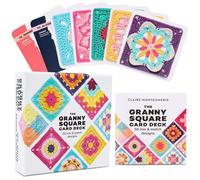 Byffoer Granny Square - 50 Biglietti all'Uncinetto, Mix e Match Design, Con Scritta e Foto per Ogni Biglietto e Pratico Libro So-Geht's