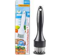 Byffoer Martello per carne, batticarne in acciaio inox, martello da bistecca manuale, ago professionale per carne e petto di pollo, bistecca cotolette di manzo
