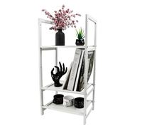 Byfoyif Scaffale portaoggetti a 3 livelli, scaffale carico pesante regolabile, mobile da bagno in legno, mobile da salotto su piedistallo 35 x 25 x 68 cm, salvaspazio per soggiorno camera da letto