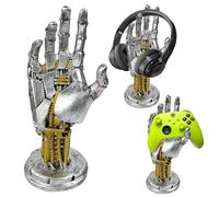 Byfoyif Supporto Cuffie Stile Cyberpunk, Supporto per Cuffie e Controller da Gioco a Forma di Mano, Porta Cuffie da Scrivania Cyberpunk Support-o per Cuffie e Controller Decorazione per Casa e Ufficio