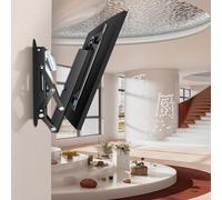 BYFSRUS Supporto da soffitto per TV elettrica, supporto da parete per TV, staffa regolabile per TV, con telecomando e interruttore, sollevatore TV a discesa, ribaltabile da 0 a 85°, adatto per TV da