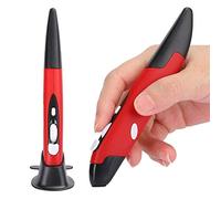 Byged Pennino per mouse senza fili, USB 2.4G Plug and Play Computer Pen Mouse & Stylus Ergonomic Design Mouse for Laptop Tablet(Rosso)