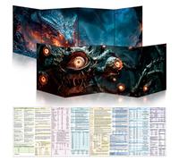 Byhoo DM Set di 2 ombrelloni per D&D 5E 2 temi, superficie impermeabile, tripla pieghevole (A4), compatibile con Player's Handbook