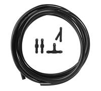 BYHWAEE Ugello Lavavetri Tubo Flessibile Universale per Ugello Lavavetri da 2 M con Connettore TY Dritto per Pompa Fari Lunotto Anteriore Ricambi Auto(Hose 2m)