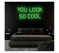 Byicoo Insegne al neon artistiche da appendere Lampada al neon calmante per l'umore, luce Sei così cool