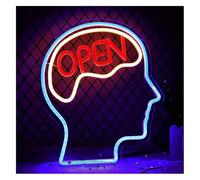 Byicoo Insegne al neon artistiche da appendere Lampada al neon rilassante per la mente aperta e il cervello,per decorazione della camera da letto,caverna per dell'uomo