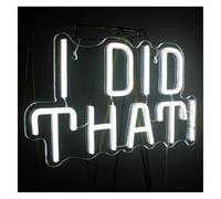 Byicoo Insegne al neon artistiche da appendere Lampada d'atmosfera rilassante, ce l'ho fatta! Insegne al neon per la decorazione della cameretta dei bambini