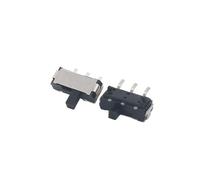 BYINGS 10 pezzi SK19 Interruttore a scorrimento a 3 pin On-OFF 2 posizioni Interruttore a levetta a scorrimento microfonico Interruttore a scorrimento orizzontale in miniatura Limite microfonico