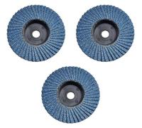 BYINGS 3 pezzi dischi lamellari piatti 75 mm mole abrasive taglio legno for smerigliatrice angolare 75 mm 3 pollici apertura 10 mm 120 granelli di sabbia(60)