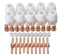 BYINGS 40 pezzi di consumabili for taglierina al plasma ad aria, ugelli, punta, torcia, consumabili for PT-31, LG-40, torcia CUT-40, 50 elettrodi, coppa di protezione