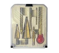 BYINGS 7 pezzi punta da trapano a gradini sega trapano punzone centrale set fresa Ti lavorazione del legno metallo nucleo foro apri 4-12 4-20 4-32mm 3 6 8mm