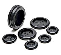 BYINGS Guarnizione di Tenuta a Scatto in Gomma Nera con Anello di Tenuta a O, Tappo for Guaina del Filo, Tappo for Foro, 7-100 mm