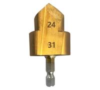 BYINGS Punta da trapano a gradini for sollevamento PPR, utensile di collegamento for tubi dell'acqua con gambo esagonale 20/25/32 mm, processo di apertura completa