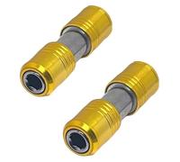 BYINGS Supporto for punte for cacciavite portatile, asta di prolunga a doppia testa, adattatore for vite esagonale da 1/4" a sgancio rapido, trapano elettrico, utensile elettrico