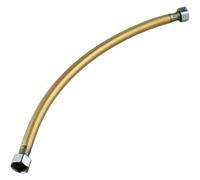 BYINGS Tubo Flessibile for Rubinetto Dorato 400/500/600MM Connettore valvola angolare Tubo Flessibile for WC in Acciaio Inossidabile Dorato for Bagno