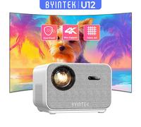 BYINTEK LOVE U12 Proiettore Full HD 1080P 4K 800 ANSI Android WiFi 6 Proiettori Home Theater con messa a fuoco automatica per video riunioni di film