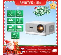 BYINTEK LOVE U14 Proiettore Full HD 1080P 4K Smart Bluetooth WiFi 6 supportato 1250ANSI Messa a fuoco automatica Home Theater Proiettori cinematografici