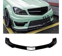byjgs Car Front Bumper Lip per Benz C Class W204 S204 AMG Line 2011 2012 2013 2014, Spoiler Frontali Auto Anticollisione Frontali Spoiler Lip Decorare Spoiler Frontale,A