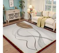 BYLEEHOMED Tappeti morbidi e antiscivolo lavabili minimalisti 120x180cm Linee astratte e blocchi di colore tappeto interno del soggiorno a pelo basso e senza perdita di pelo