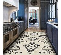 BYLEEHOMED Tappeto Area Collection Aztec Large Beige Boho Design Non Perdente Facile Pulizia Facile Tappetino A pelo Basso Ideale per il soggiorno Camera da letto 160x200cm