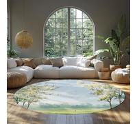 BYLEEHOMED Tappeto lavabile Spring Flowers 60 cm Tappeto sottile a pelo corto antiscivolo per l'arredamento dell'ufficio sotto il tavolo da pranzo