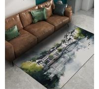 BYLEEHOMED Tappeto Paesaggio Campagna Camera Letto Lavabile 140x200cm