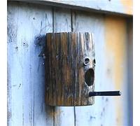 Bylesary Mangiatoia per uccelli per esterni, mangiatoia per uccelli da parete, piccola mangiatoia per uccelli in resina e nido per uccelli 2 in 1, divertente e creativa all'aperto, mangiatoia per