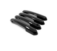 BYLKFC 1 Set Di Coperture Per Maniglie Esterne Per Smart Key Per Toyota Per Highlander Per Crown 2019-2025 2 Fori Per Pulsante Guscio Esterno Maniglia Porta Esterna Adesivo(Nero 2)
