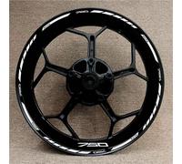 BYLKFC Adesivi per Ruote Adesivi per Cerchi Moto per Kawasaki Z750 Z 750 Z-750 17 Pollici Adesivi per Cerchi Riflettenti Strisce Nastro Strisce Fluorescenti per Cerchioni(Colore 18)