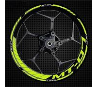 BYLKFC Adesivi per Ruote Adesivo per Cerchioni Moto per Yamaha MT07 MT-07 MT 07 Adesivo per Cerchioni Riflettente Strisce Fluorescenti per Cerchioni(Colore 3)