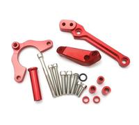 BYLKFC CNC Staffa Ammortizzatore Sterzo Moto per Kawasaki Z900 Z 900 2017 2018 2019 2020 2021 Supporto Ammortizzatore Sterzo Stabilizzatore in Alluminio Ammortizzatore(Rosso)
